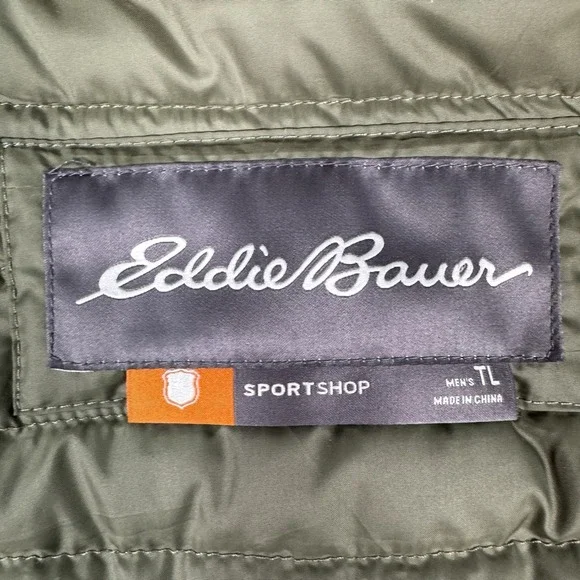 Eddie Bauer Sport Shop Vest Large TL Goose Down Quilted Full Zip Stormdown 700 - Picture 2 of 12